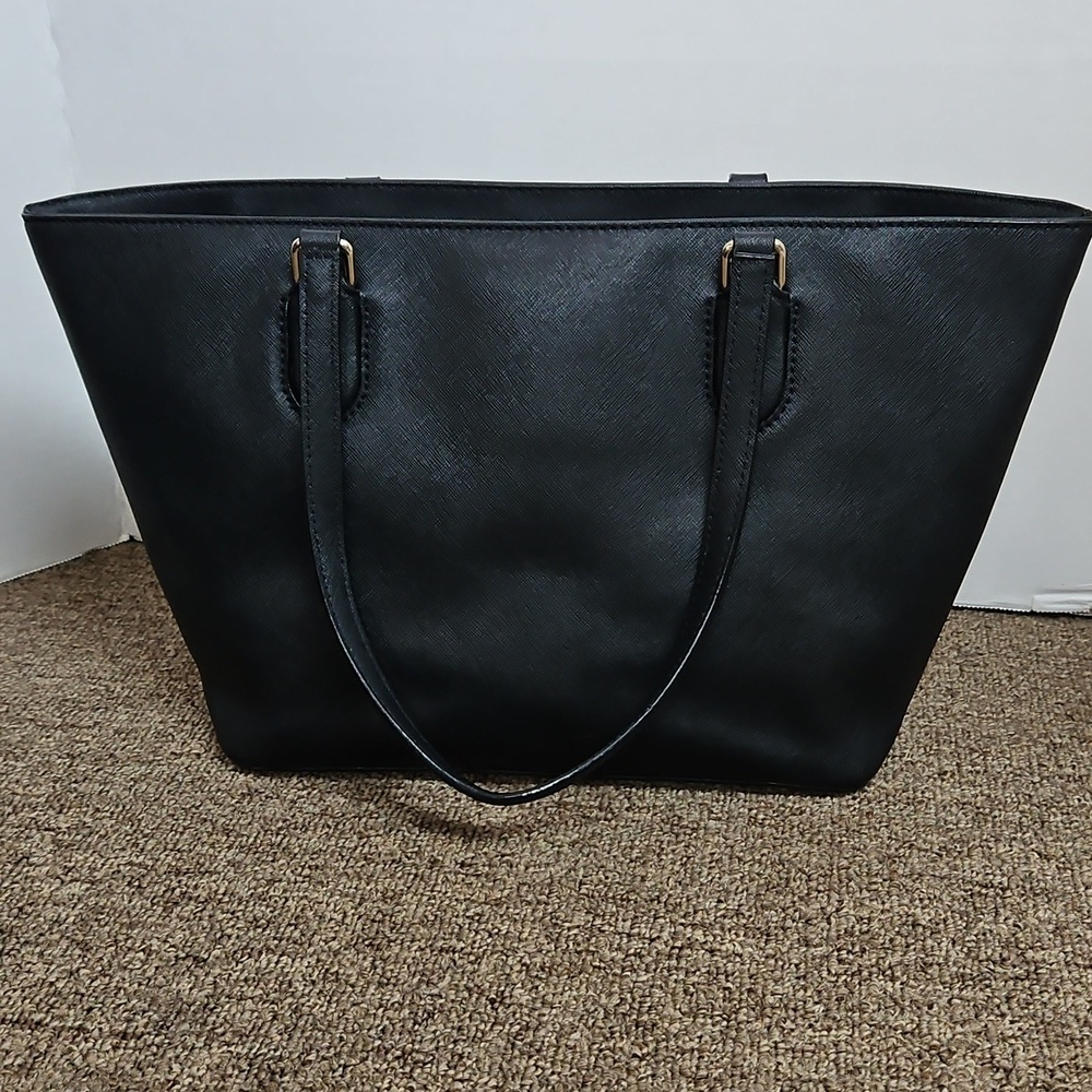 Kate Spade New York Large Laurel Bag Tote Black Pebbled Leather - Picture 3 of 9